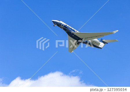 Private jet taking off in Hostivice, Czechia 127395034