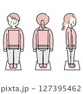 女正しい姿勢の女性 127395462