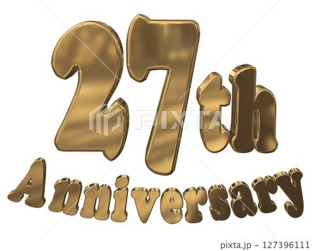 3DCG文字「27th Anniversary/27周年マークキラキラ」 3DCG文字「27th Anniversary/27周年マークキラキラ」 127396111