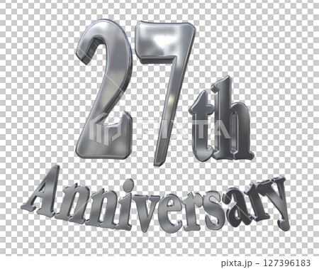 3DCG text "27th Anniversary/27th Anniversary Mark Sparkle" 3DCG text "27th Anniversary/27th Anniversary Mark Sparkle" 127396183