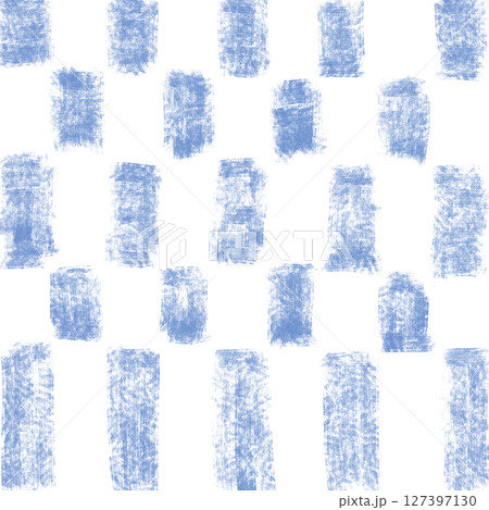 手描きペイントの青い四角模様 手描きペイントの青い四角模様 127397130
