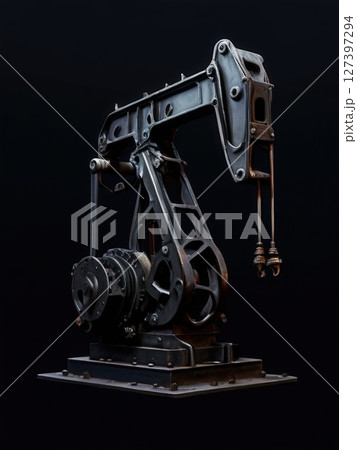 an AI Image Generator, Vintage Industrial Machinery with Metal 127397294