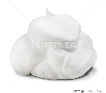Shaving foam mousse isolated on white background Shaving foam mousse isolated on white background 127397372
