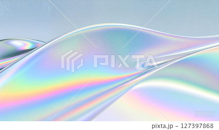 abstract background with fluid rainbow 127397868