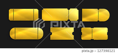 Golden luxury coupon templates collection Golden luxury coupon templates collection 127398121