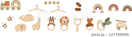boho baby eco toy clipart boho baby eco toy clipart 127399699
