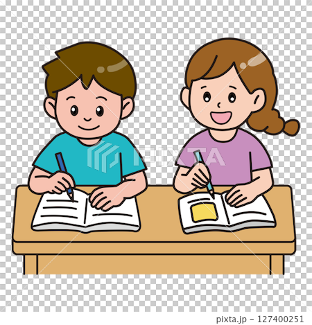 School life_children studying 127400251