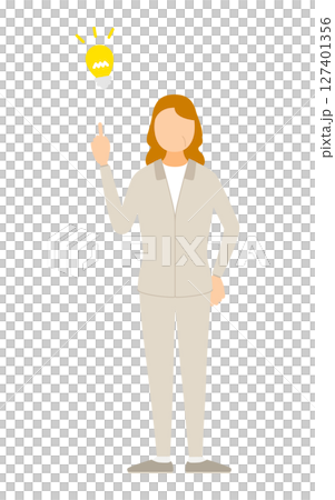 Illustration of a senior woman in a jersey making an inspirational pose 127401356
