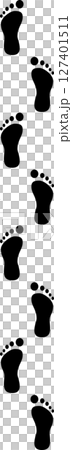 足跡のグラフィック素材イラスト	 127401511