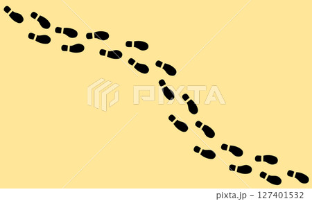 足跡のグラフィック素材イラスト 足跡のグラフィック素材イラスト 127401532