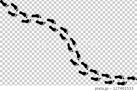足跡のグラフィック素材イラスト 足跡のグラフィック素材イラスト 127401533