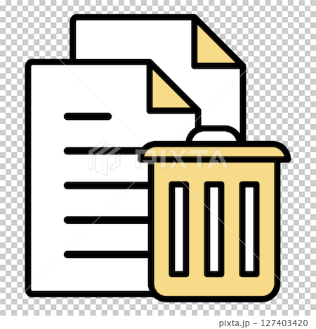Illustration icon material: Document file 127403420