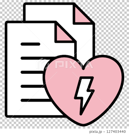 Illustration icon material: Document file 127403440
