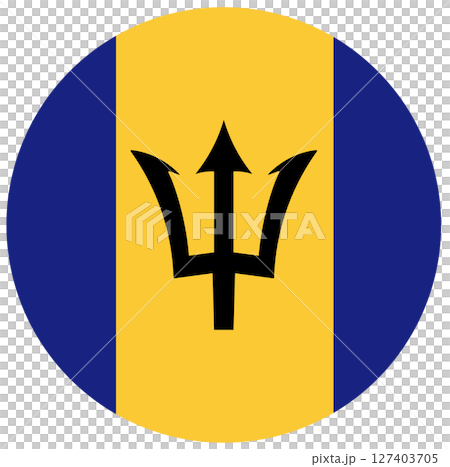 Flag of Barbados isolated. Flag of Barbados isolated. 127403705