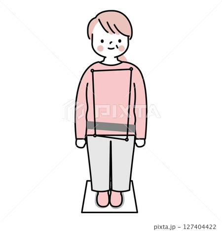 体に歪みがある女性 体に歪みがある女性 127404422