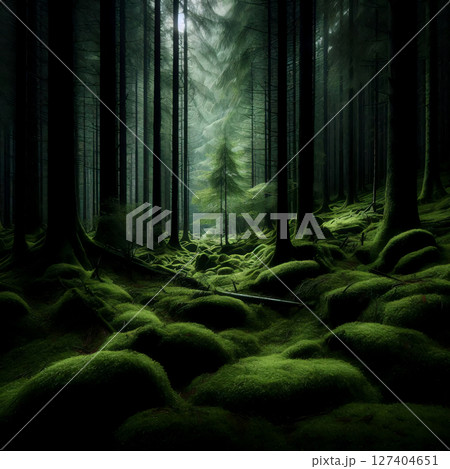 Dark Mood Abstract 127404651