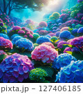 群生する紫陽花 127406185