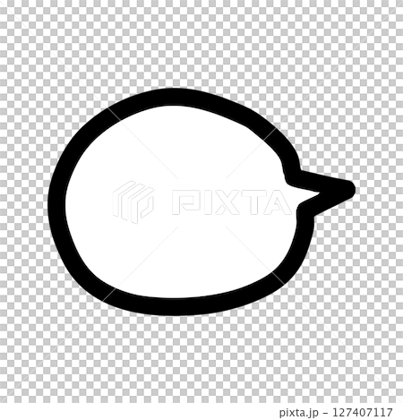 Hand-drawn speech bubble illustration 127407117