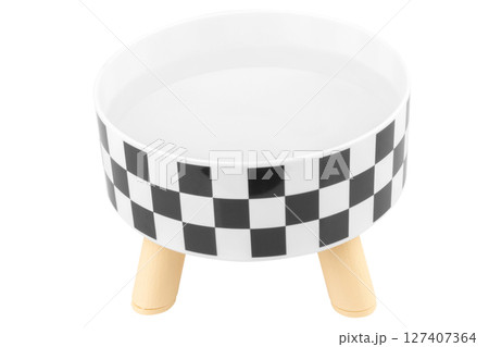 Dog and cat water dispenser on white background food 127407364