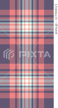 Elegant pastel plaid pattern.  Perfect for textile design, fashion, websites, or branding.  Soft, muted colors create a calming, sophisticated aesthetic.  Versatile image for various applications. 127408421