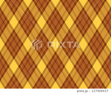 Argyle pattern of geometric rhombus. Harlequin check wallpaper design. Classic diamond shaped textile material for web background, print fabric clothing, sweater, wrapping paper, gift card, invitation 127408437