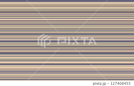 Subtle horizontal stripes in muted earth tones create a calming, minimalist background. Ideal for websites, presentations, or textile design.  Evokes feelings of serenity and understated elegance. 127408455