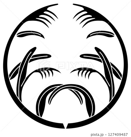 家紋です。抱き芒と言います。 127409487