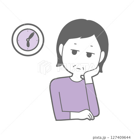 無気力な中高年女性 127409644