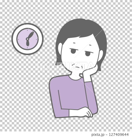 無気力な中高年女性 127409644