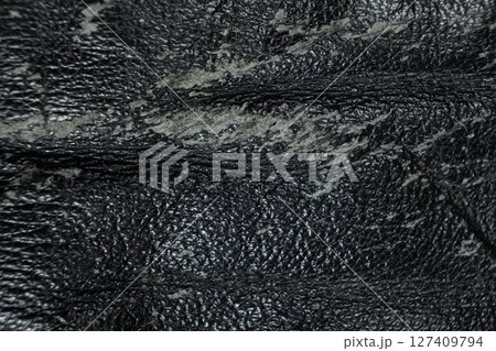 Vintage Worn Leather Texture Close-Up Background 127409794