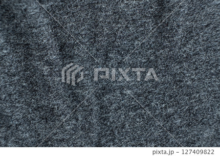 Grey Abstract Fabric Background, Cotton Polyester Blend 127409822