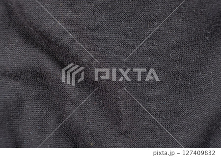 Close-Up of Old Cotton Polyester Elastane Fabric with Pilling Texture Close-Up of Old Cotton Polyester Elastane Fabric with Pilling Texture 127409832