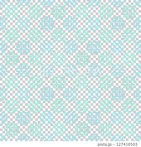 Light blue simple floral pixel art background 127410503