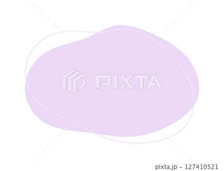 手描きのシンプルでおしゃれな紫色の抽象的な形と線 - 液体シェイプの背景や装飾 - Blob 手描きのシンプルでおしゃれな紫色の抽象的な形と線 - 液体シェイプの背景や装飾 - Blob 127410521