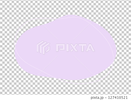 手描きのシンプルでおしゃれな紫色の抽象的な形と線 - 液体シェイプの背景や装飾 - Blob 手描きのシンプルでおしゃれな紫色の抽象的な形と線 - 液体シェイプの背景や装飾 - Blob 127410521