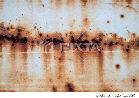 Rusty metal textures industrial setting close-up urban environment detailed perspective Rusty metal textures industrial setting close-up urban environment detailed perspective 127413584