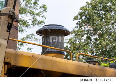 Construction activity insights a close-up view of outdoor industrial equipment and machinery Construction activity insights a close-up view of outdoor industrial equipment and machinery 127413711