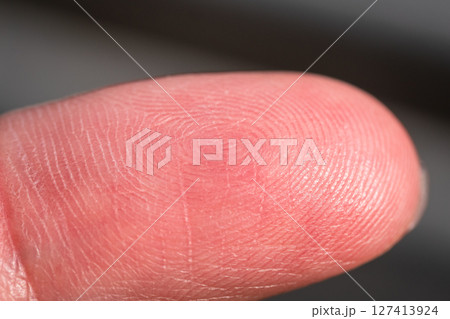 Fingerprint evidence collection forensic science lab macro investigative environment close-up viewpoint Fingerprint evidence collection forensic science lab macro investigative environment close-up viewpoint 127413924