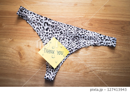 Creative note stylish underwear a fun gift idea for any occasion 127413943