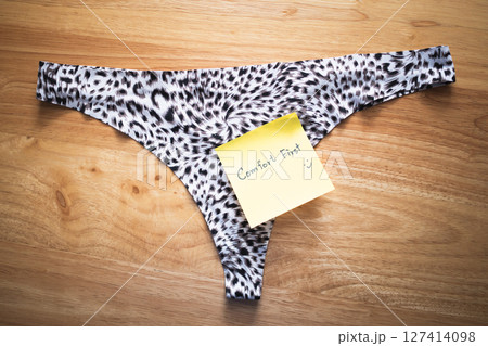 Underwear note comfort first home setting lifestyle shot intimate vibe close-up perspective Underwear note comfort first home setting lifestyle shot intimate vibe close-up perspective 127414098