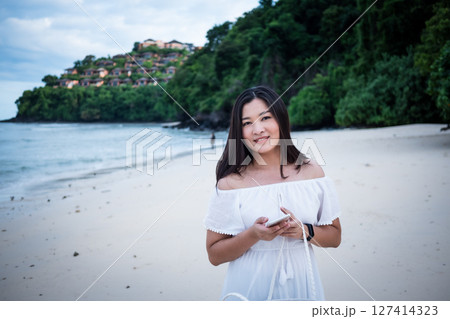 Beach adventure travel thailand stunning seaside getaway relaxing environment beautiful viewpoint 127414323