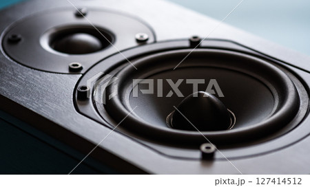 Exploring sound quality acoustic speaker design studio product modern close-up audio technology 127414512