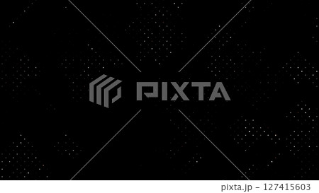 Abstract halftone grid pattern with clean dots on black background. Stylish minimal texture for modern UI, tech design or digital backdrops. Elegant and subtle graphic. Abstract halftone grid pattern with clean dots on black background. Stylish minimal texture for modern UI, tech design or digital backdrops. Elegant and subtle graphic. 127415603