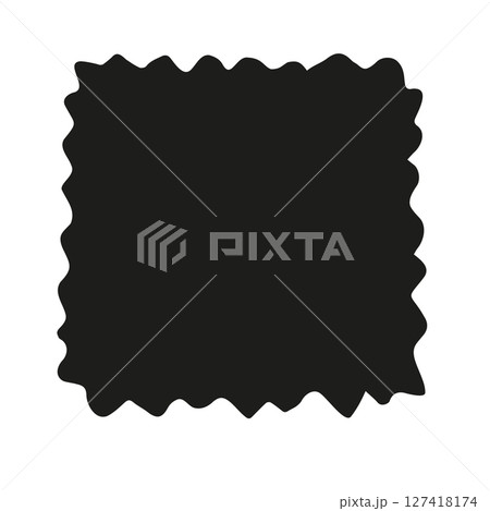 Vector hand drawn ravioli silhouette 127418174