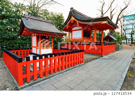 京都府　伏見稲荷大社御旅所・上命婦社 ＆ 御旅殿 京都市 南区 西九条 池ノ内町 2022年2月 127418534
