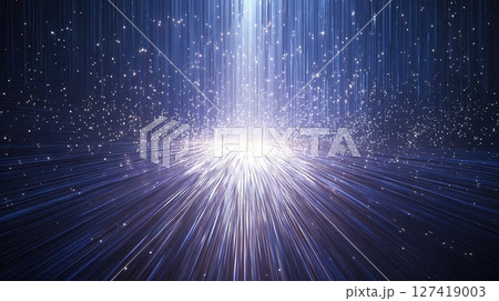 Dynamic Transition Effect With Light Streaks and Sparkling Particles in Dark Background Dynamic Transition Effect With Light Streaks and Sparkling Particles in Dark Background 127419003