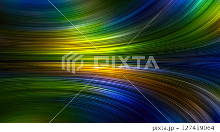 Colorful Blend of Abstract Lines Showcasing Vibrant Movement and Depth 127419064