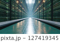 Cyberpunk Data Centre Showcasing Advanced Technology and Digital Aesthetics 127419345