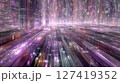 Futuristic Digital Landscape Showcasing Global Tech Entrepreneurship and Innovation 127419352