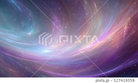 Visualization of the Quantum World Showcasing Vibrant Colors and Swirling Patterns 127419359
